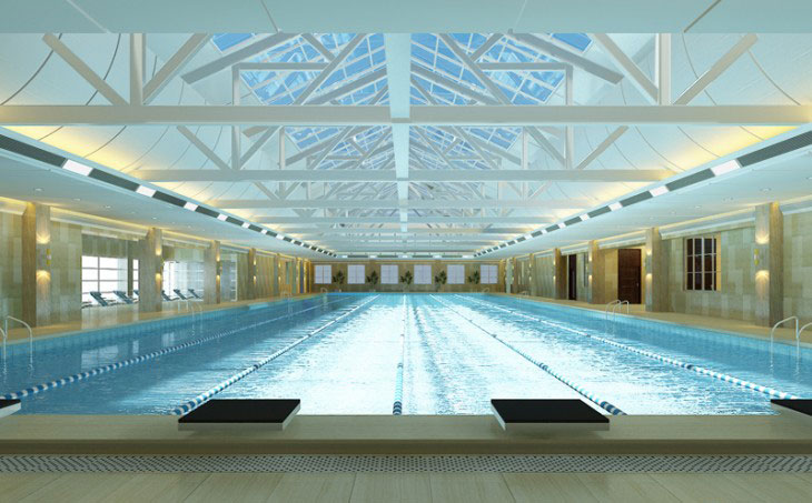 游泳池空氣能熱水工程解決方案